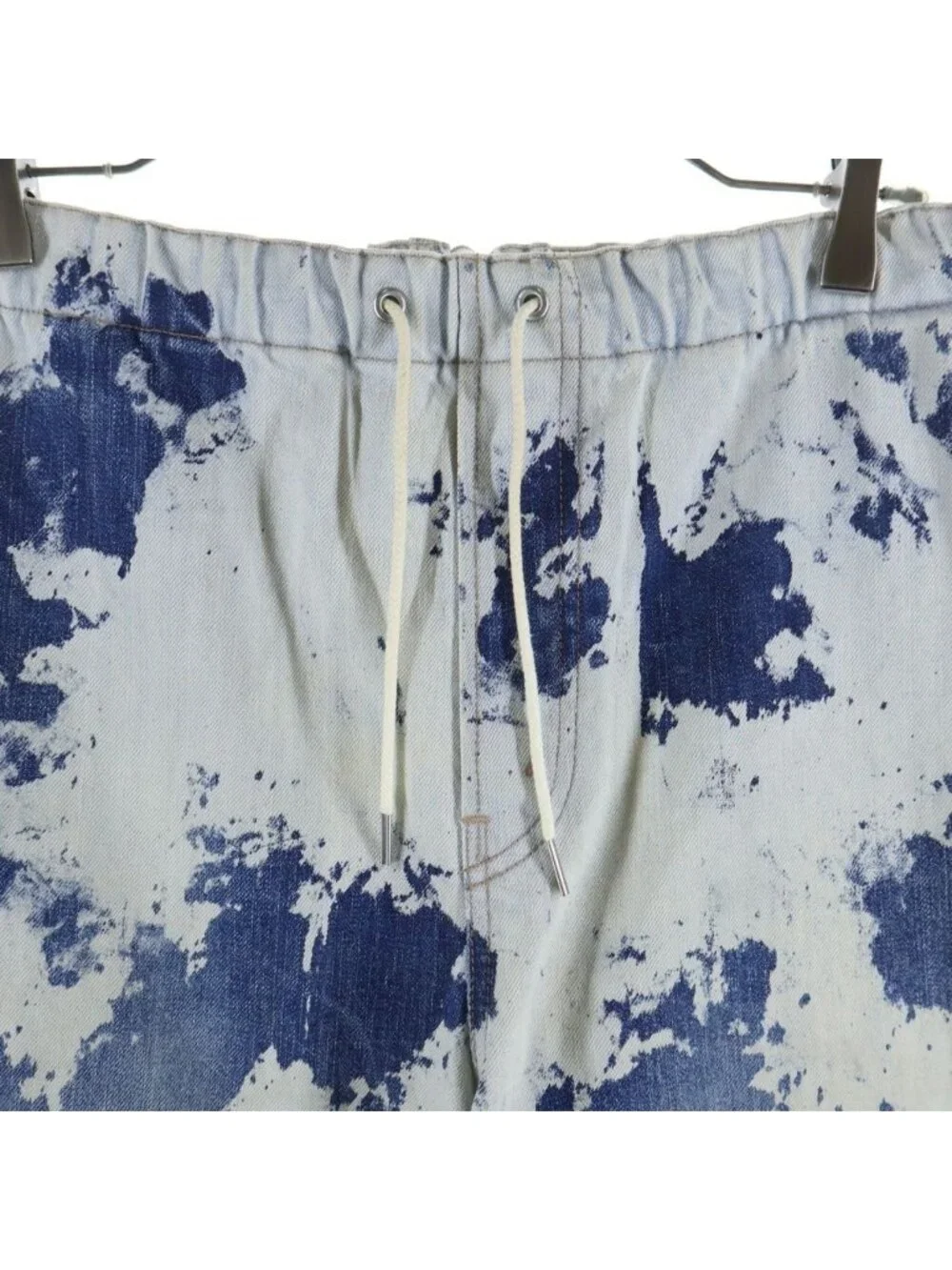 Celine Bleach Jogger Denim Pants Bree White Indigo